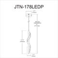 DAINOLITE, JUSTINE HANGING PENDANT, PENDANT LIGHT