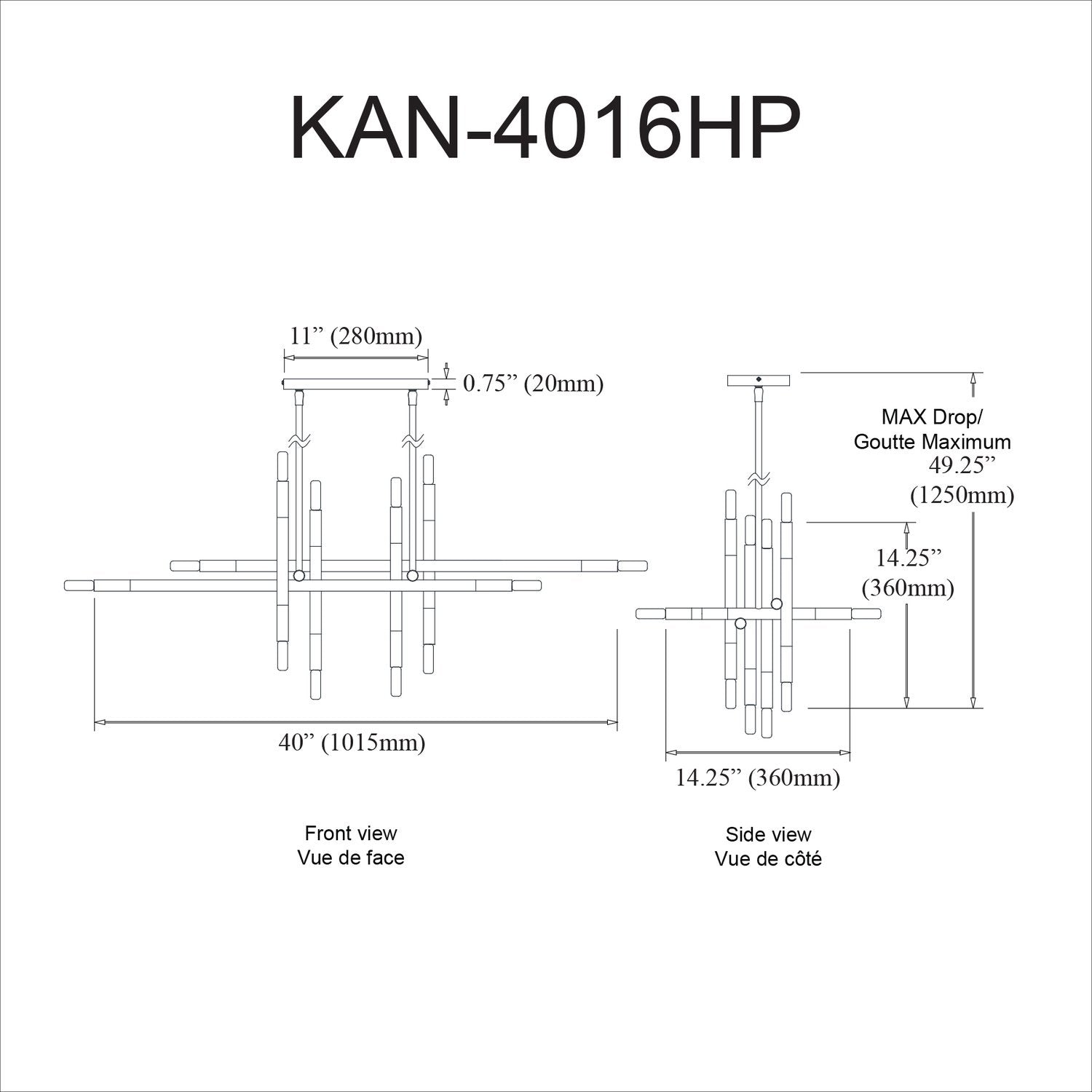 DAINOLITE, KANATA HANGING PENDANT, PENDANT LIGHT
