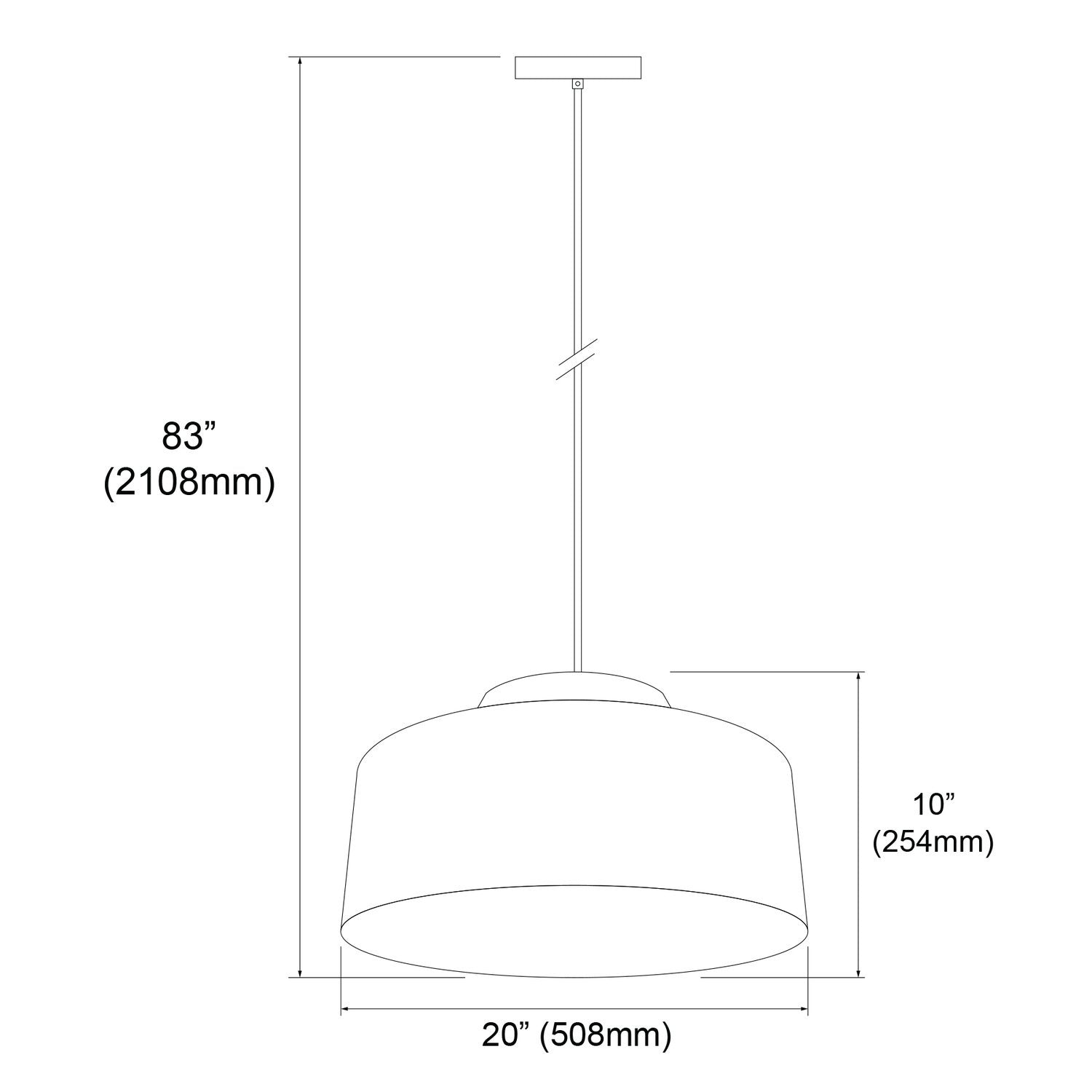DAINOLITE, KUP HANGING PENDANT, PENDANT LIGHT