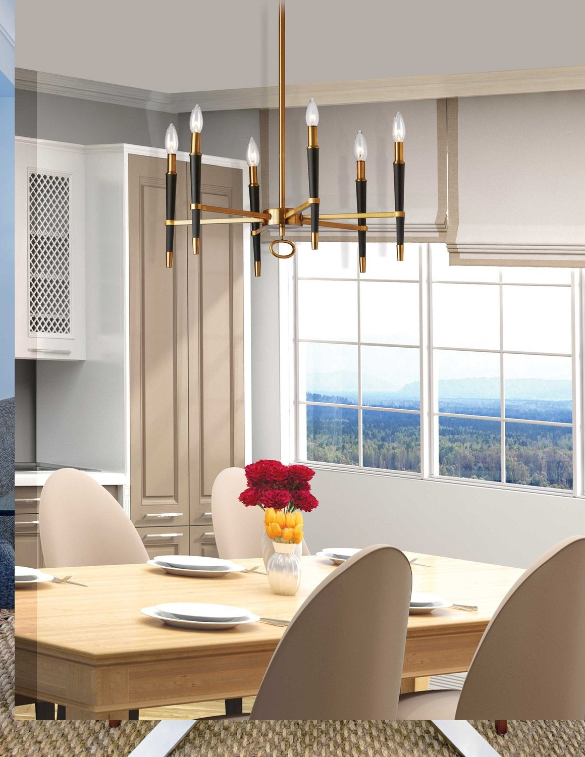 DAINOLITE, LANGFORD HANGING CHANDELIER, CHANDELIER LIGHT
