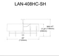 DAINOLITE, LANGFORD HANGING CHANDELIER, CHANDELIER LIGHT