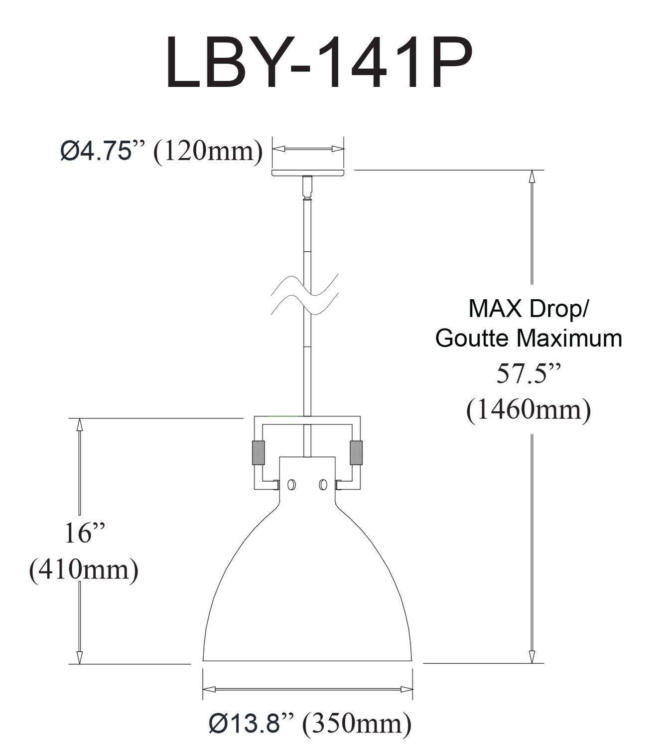 DAINOLITE, LIBERTY HANGING PENDANT, PENDANT LIGHT