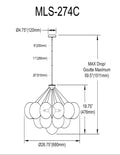 DAINOLITE, MILES HANGING CHANDELIER, CHANDELIER LIGHT