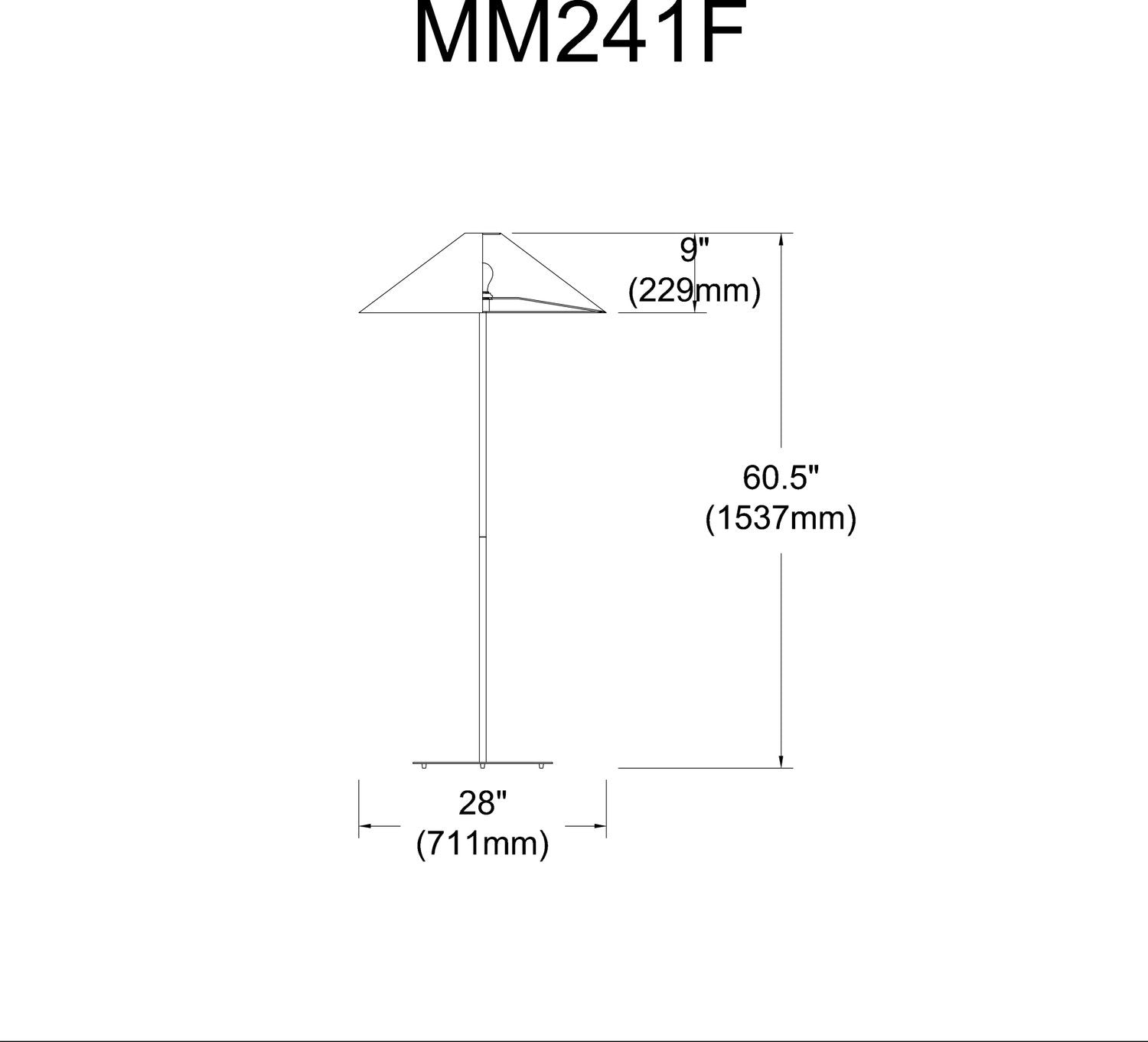 DAINOLITE, MAINE FLOOR DECORATIVE, FLOOR LAMP