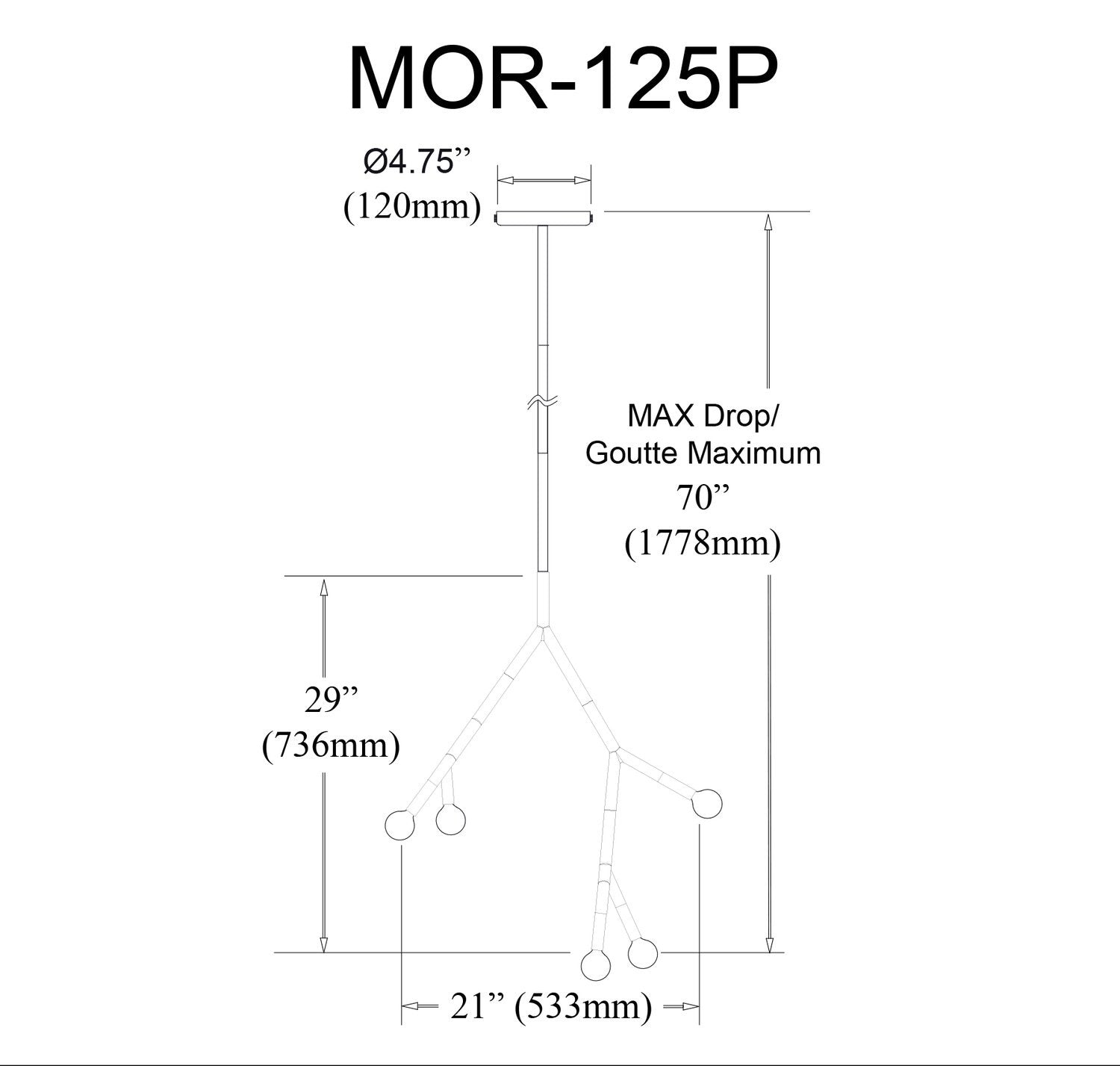 DAINOLITE, MORGAN HANGING PENDANT, PENDANT LIGHT