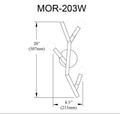 DAINOLITE, MORGAN WALL DECORATIVE, WALL SCONCES