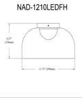 DAINOLITE, NADINE CEILING FLUSH, FLUSH MOUNT CEILING LIGHTS