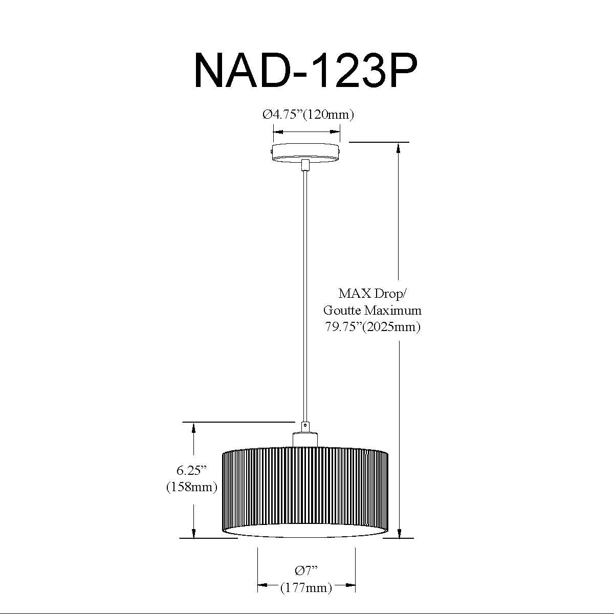 DAINOLITE LTD. NAD-123P-PC-FL 27bf3d21-39fa-4d1c-92e2-3049577e800d