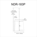 DAINOLITE, NOTCHED DRUM HANGING PENDANT, PENDANT LIGHT