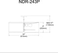 DAINOLITE, NOTCHED DRUM HANGING PENDANT, PENDANT LIGHT