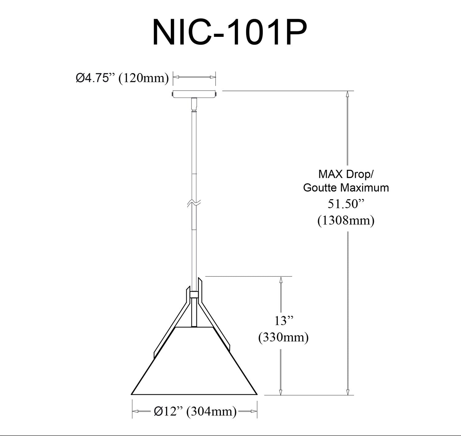 DAINOLITE, NICOLE HANGING PENDANT, PENDANT LIGHT
