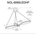 DAINOLITE, NOLA HANGING PENDANT, PENDANT LIGHT