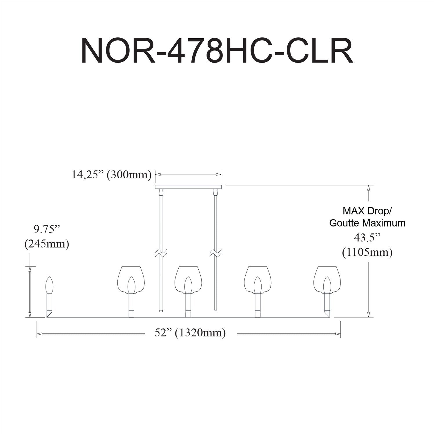 DAINOLITE, NORA HANGING CHANDELIER, CHANDELIER LIGHT