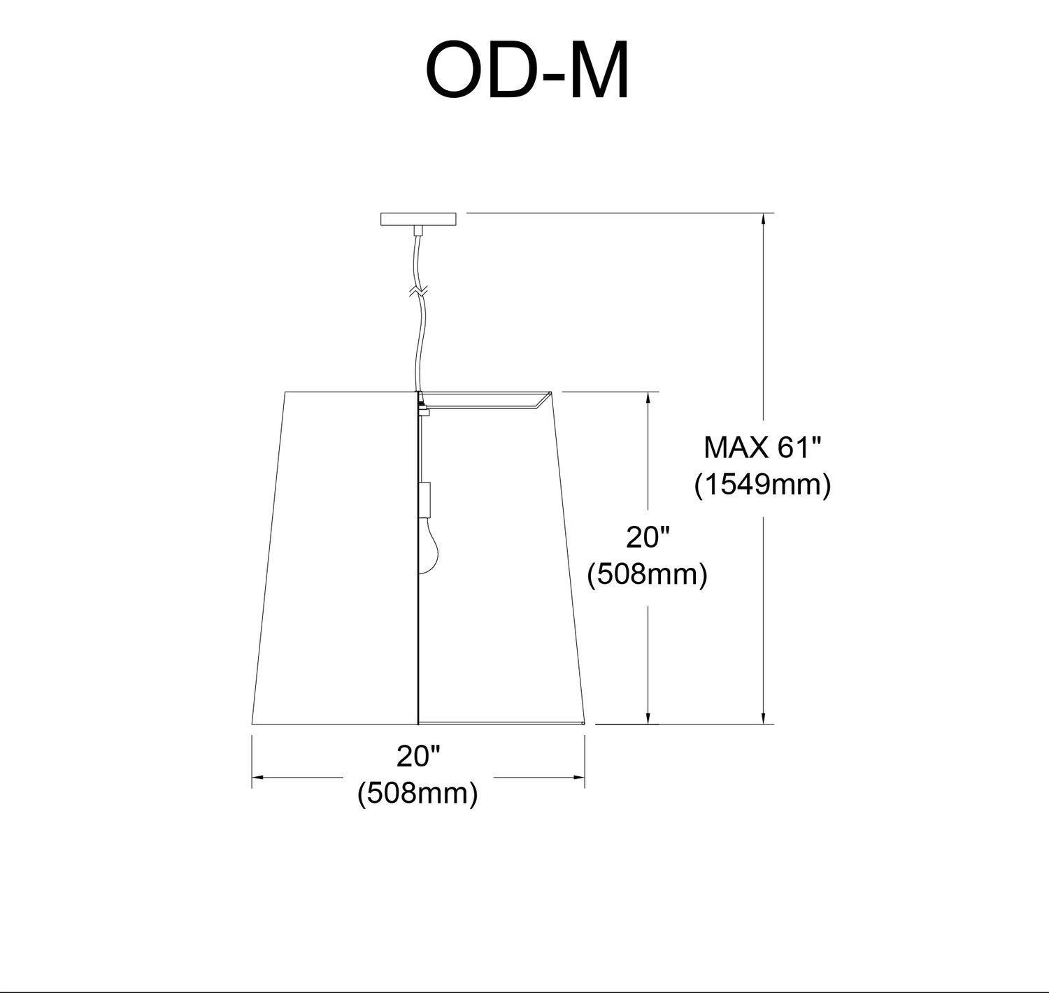 DAINOLITE, DRUM HANGING PENDANT, PENDANT LIGHT