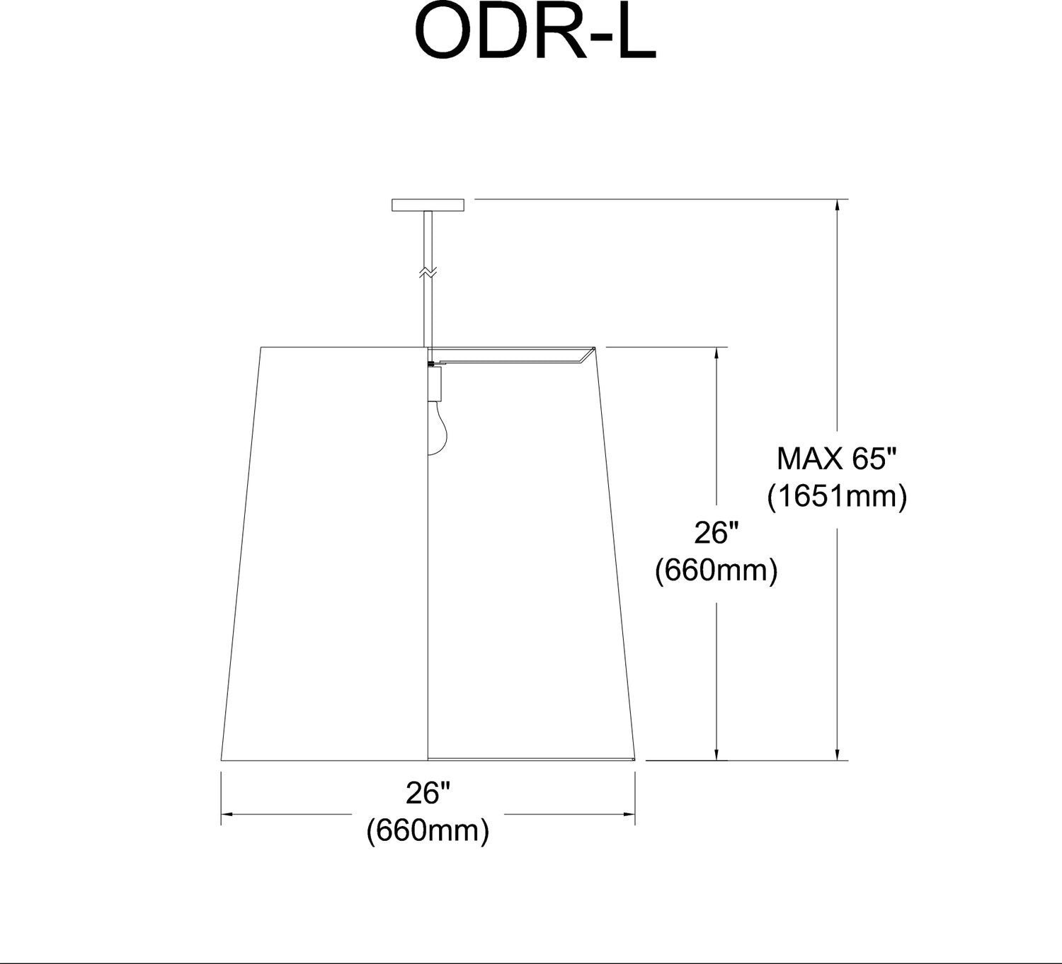 DAINOLITE, DRUM HANGING PENDANT, PENDANT LIGHT