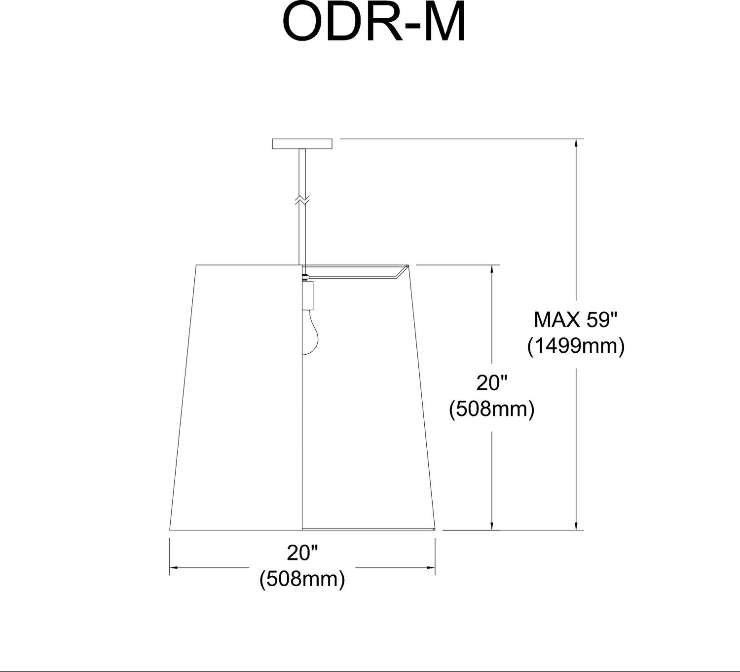DAINOLITE, DRUM HANGING PENDANT, PENDANT LIGHT