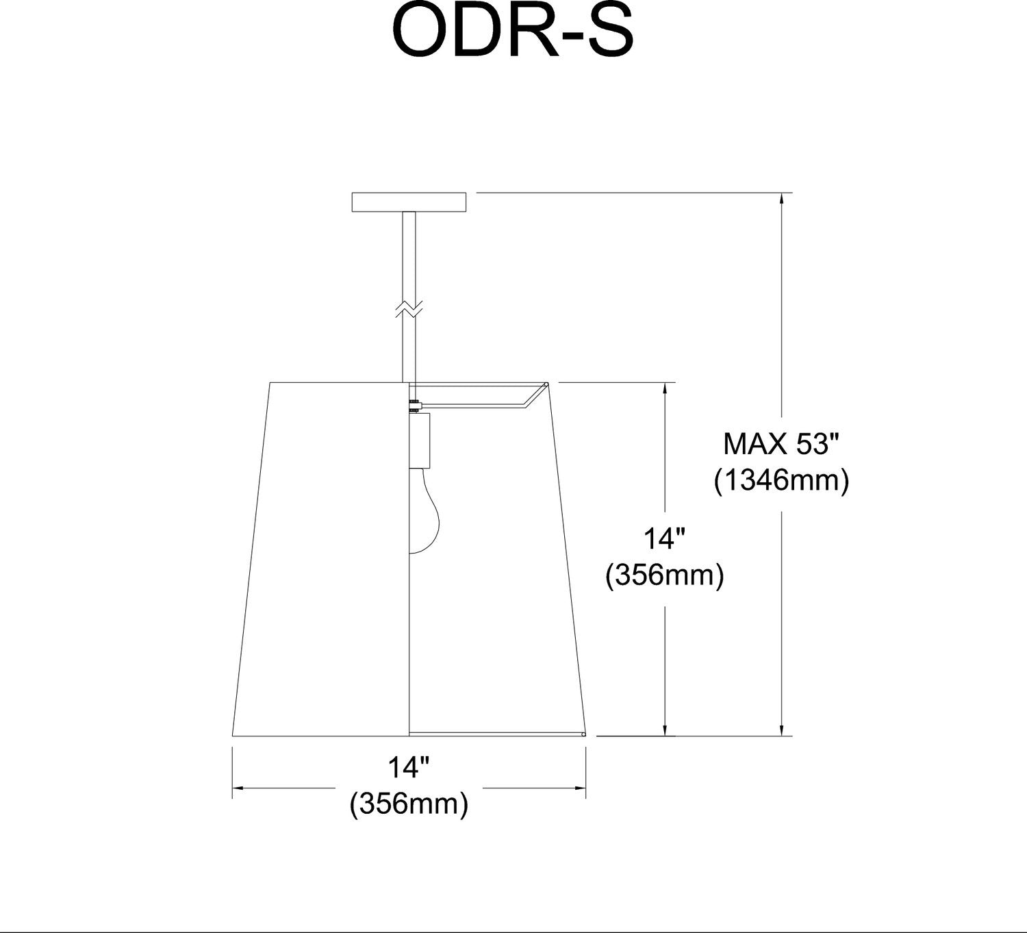 DAINOLITE, DRUM HANGING PENDANT, PENDANT LIGHT