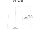 DAINOLITE, DRUM HANGING PENDANT, PENDANT LIGHT