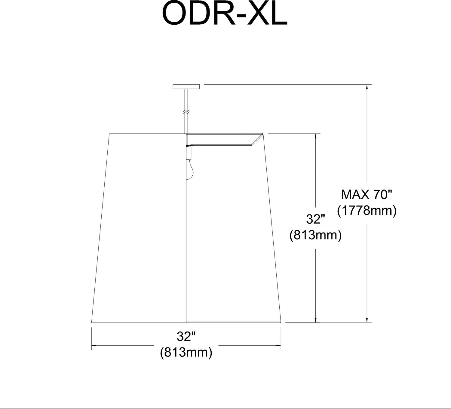 DAINOLITE, DRUM HANGING PENDANT, PENDANT LIGHT
