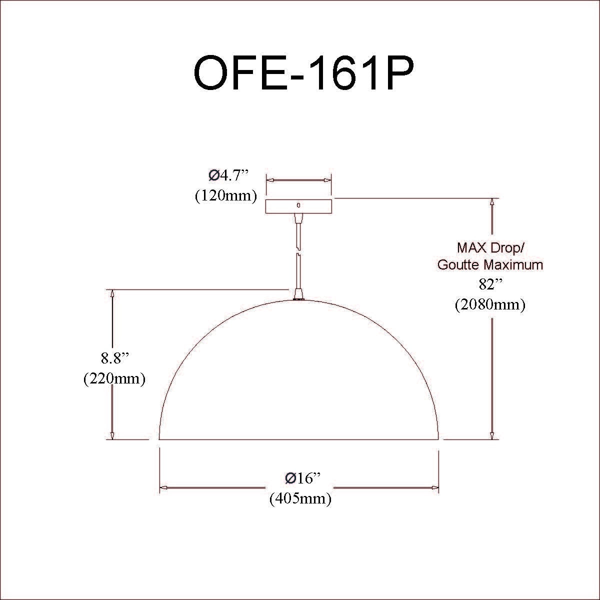 DAINOLITE, OFELIA HANGING PENDANT, PENDANT LIGHT