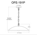 DAINOLITE, OFELIA HANGING PENDANT, PENDANT LIGHT