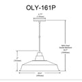 DAINOLITE, OLYA HANGING PENDANT, PENDANT LIGHT