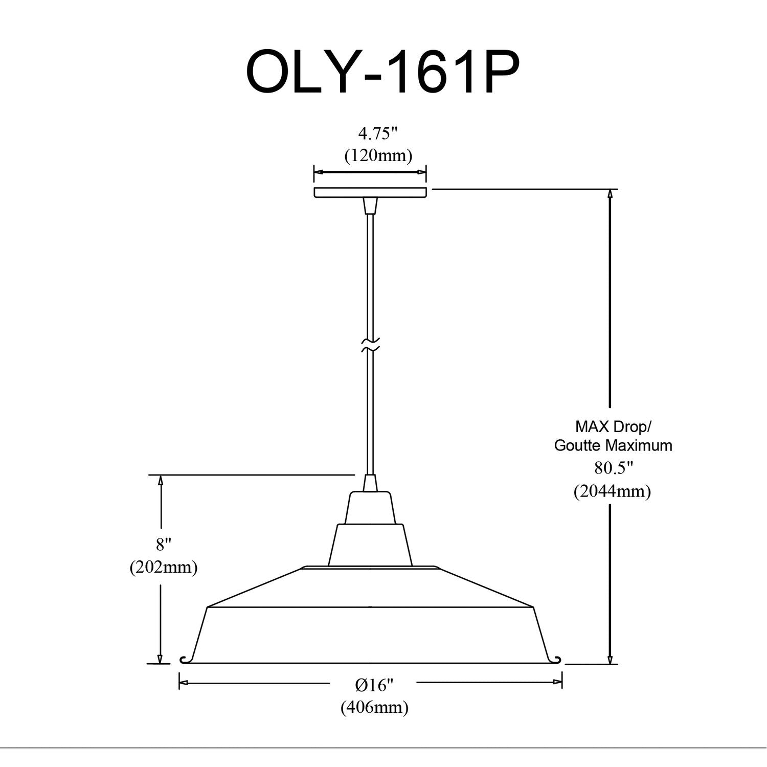 DAINOLITE, OLYA HANGING PENDANT, PENDANT LIGHT