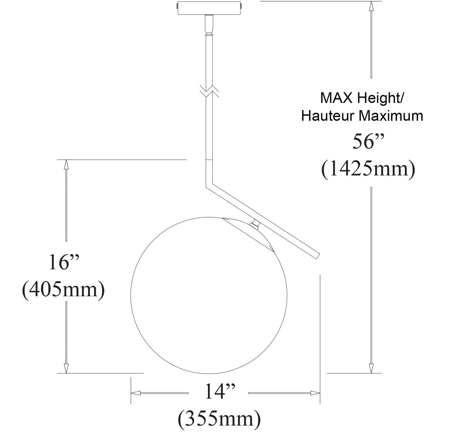 DAINOLITE, ORION HANGING PENDANT, PENDANT LIGHT