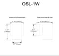 DAINOLITE, OSLO OUTDOOR SCONCE, OUTDOOR WALL LIGHTS