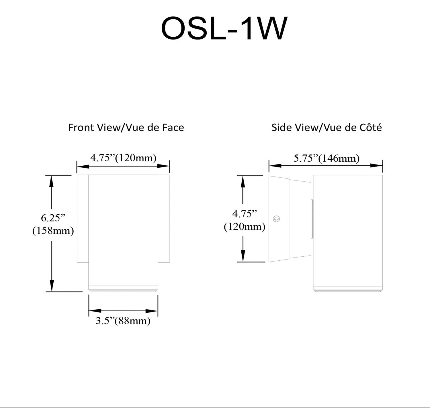 DAINOLITE, OSLO OUTDOOR SCONCE, OUTDOOR WALL LIGHTS