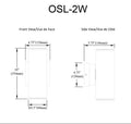 DAINOLITE, OSLO OUTDOOR SCONCE, OUTDOOR WALL LIGHTS