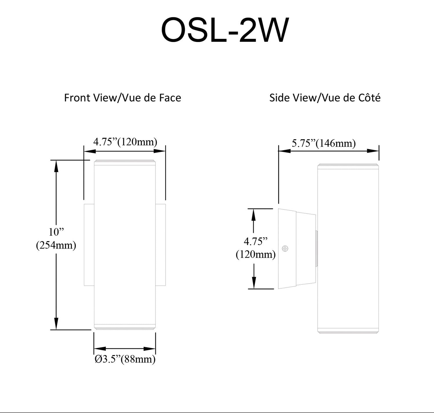 DAINOLITE, OSLO OUTDOOR SCONCE, OUTDOOR WALL LIGHTS