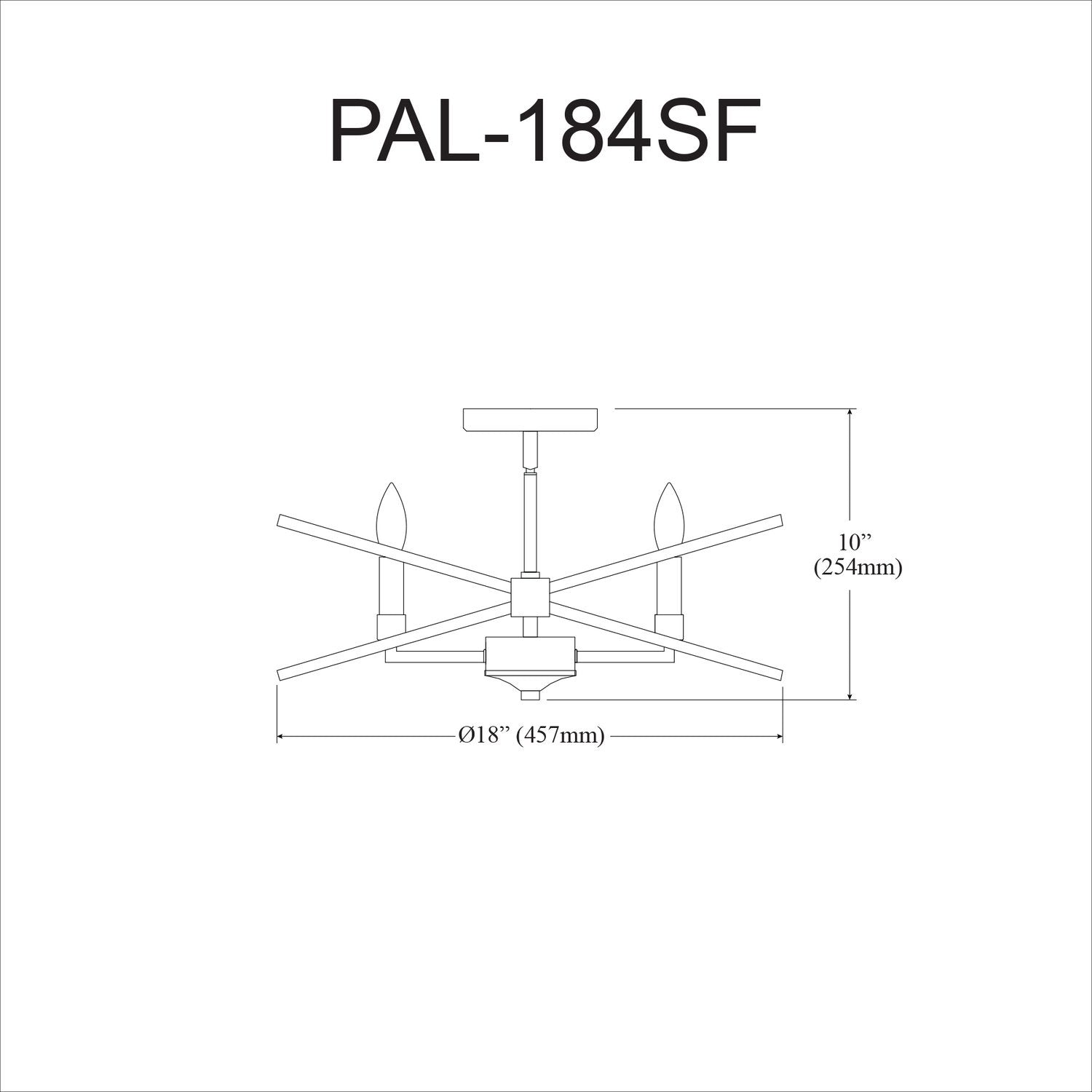 DAINOLITE, PALOMA CEILING SEMI FLUSH, SEMI FLUSH MOUNT LIGHT