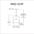 DAINOLITE, PAOLA HANGING PENDANT, PENDANT LIGHT