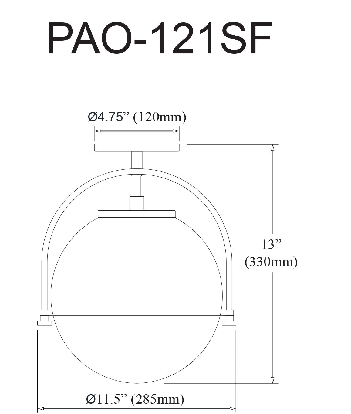 DAINOLITE, PAOLA CEILING SEMI FLUSH, SEMI FLUSH MOUNT LIGHT