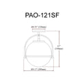 DAINOLITE, PAOLA CEILING SEMI FLUSH, SEMI FLUSH MOUNT LIGHT