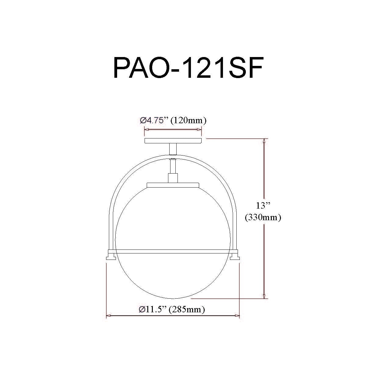 DAINOLITE, PAOLA CEILING SEMI FLUSH, SEMI FLUSH MOUNT LIGHT
