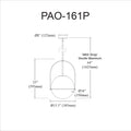 DAINOLITE, PAOLA HANGING PENDANT, PENDANT LIGHT