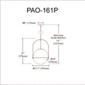 DAINOLITE, PAOLA HANGING PENDANT, PENDANT LIGHT
