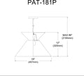 DAINOLITE, PATRICIA HANGING PENDANT, PENDANT LIGHT