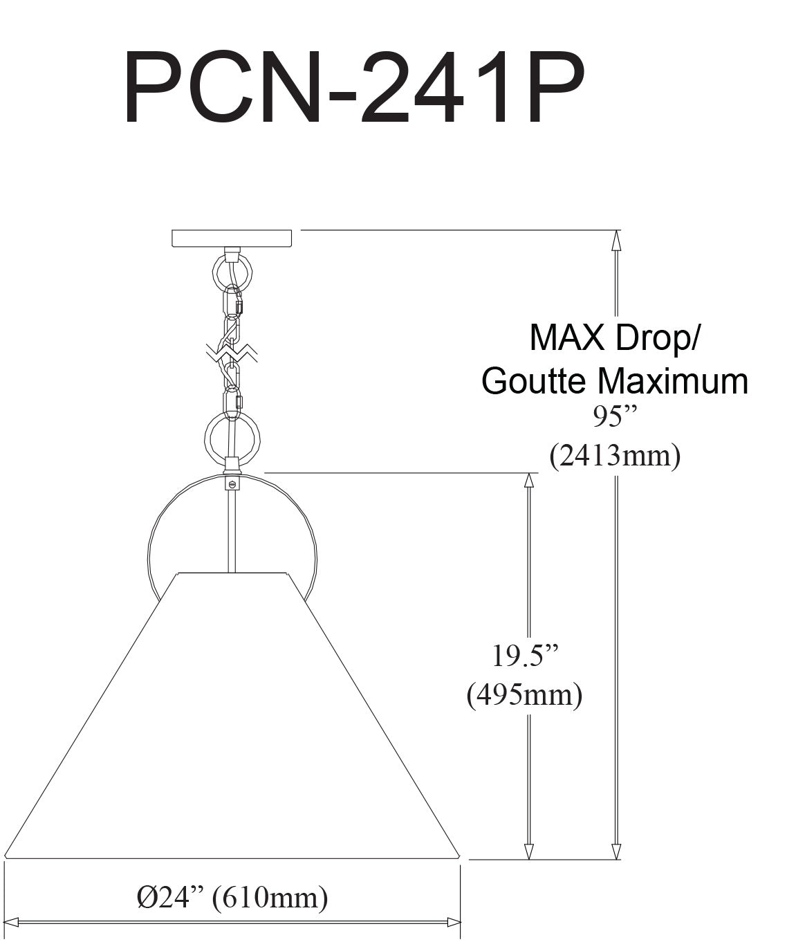 DAINOLITE, PRINCETON HANGING PENDANT, PENDANT LIGHT