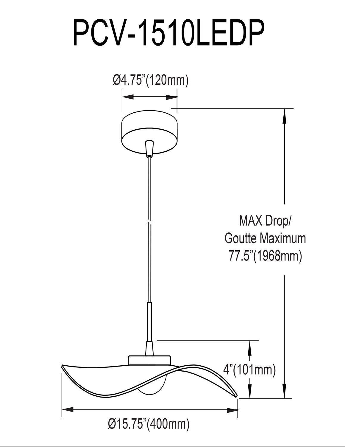 DAINOLITE, PERCIVAL HANGING PENDANT, PENDANT LIGHT