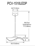 DAINOLITE, PERCIVAL HANGING PENDANT, PENDANT LIGHT