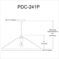 DAINOLITE, PRUDENCE HANGING PENDANT, PENDANT LIGHT