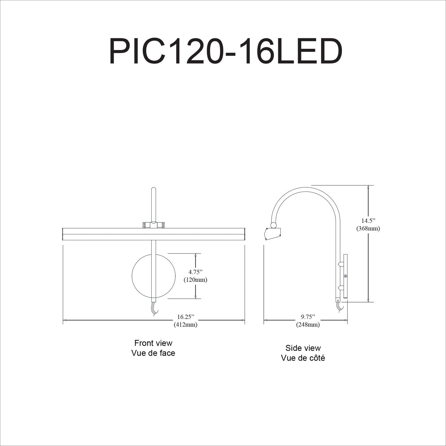 DAINOLITE DISPLAY/EXHIBIT WALL PICTURE LIGHT - Picture Lights