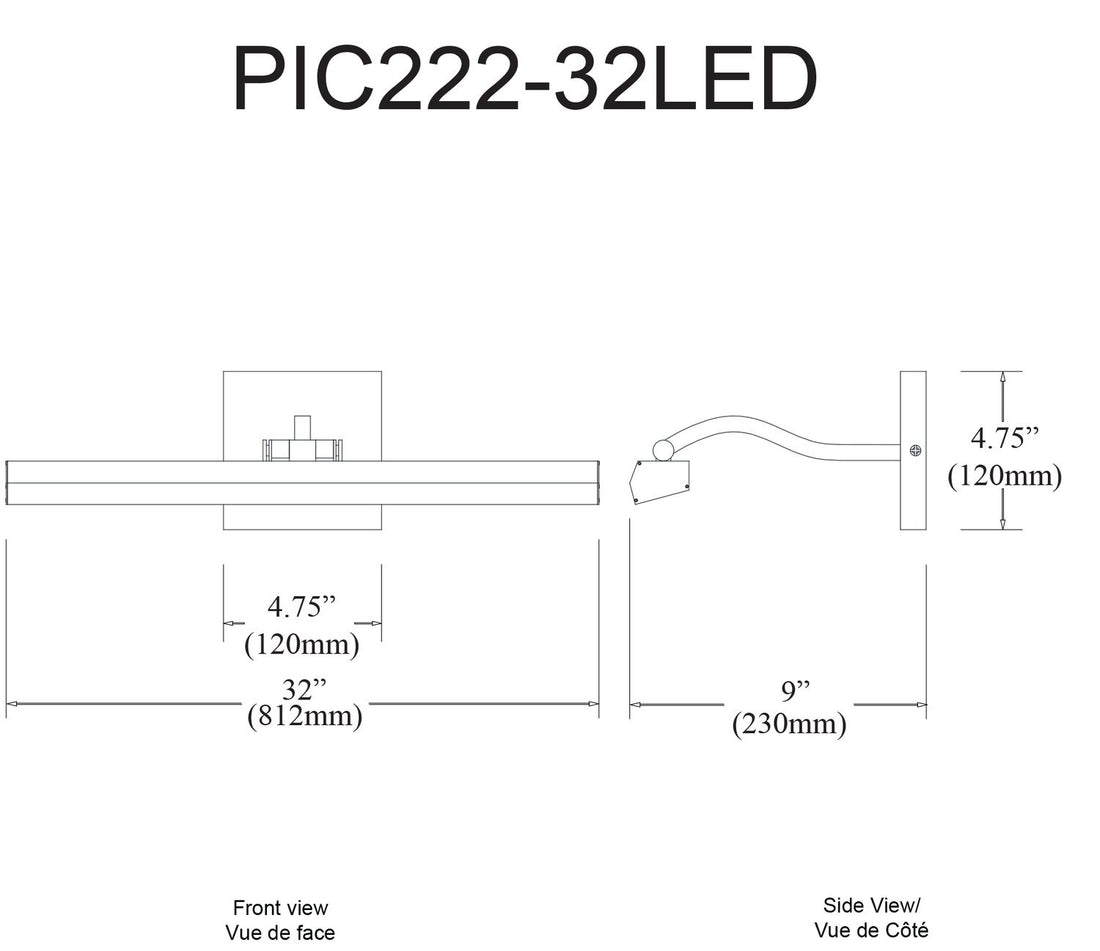 DAINOLITE LTD. PIC222-32LED-SC 35afec08-04c1-45c1-b691-763616a9a151