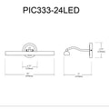 DAINOLITE REINA WALL PICTURE LIGHT - Picture Lights