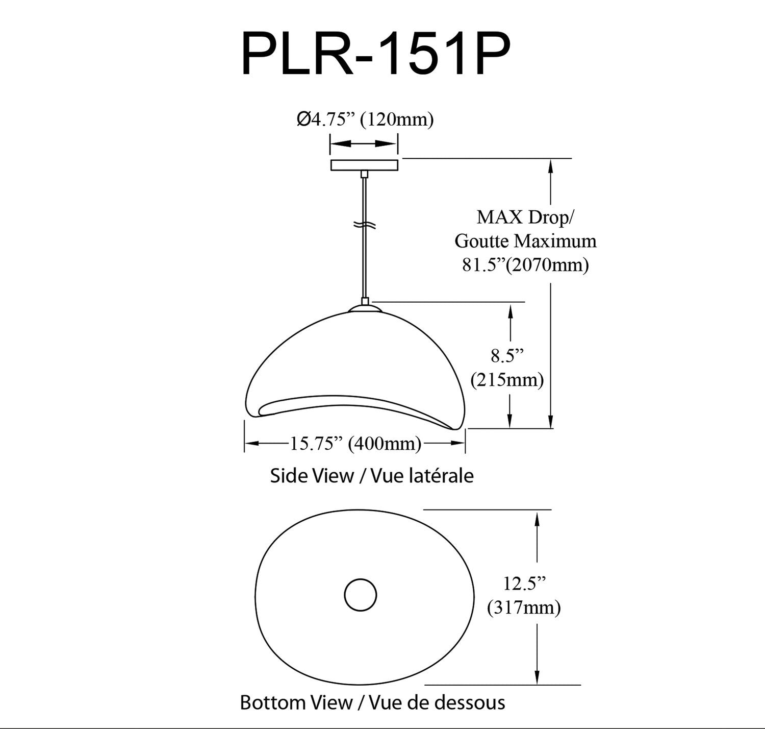 DAINOLITE, PILAR HANGING PENDANT, PENDANT LIGHT