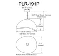 DAINOLITE, PILAR HANGING PENDANT, PENDANT LIGHT