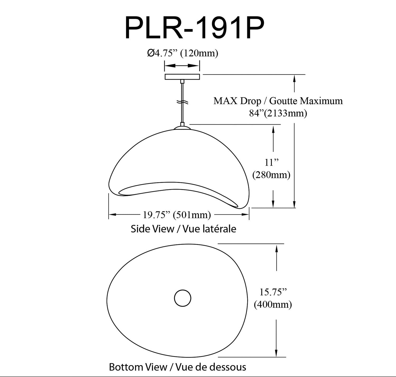 DAINOLITE, PILAR HANGING PENDANT, PENDANT LIGHT